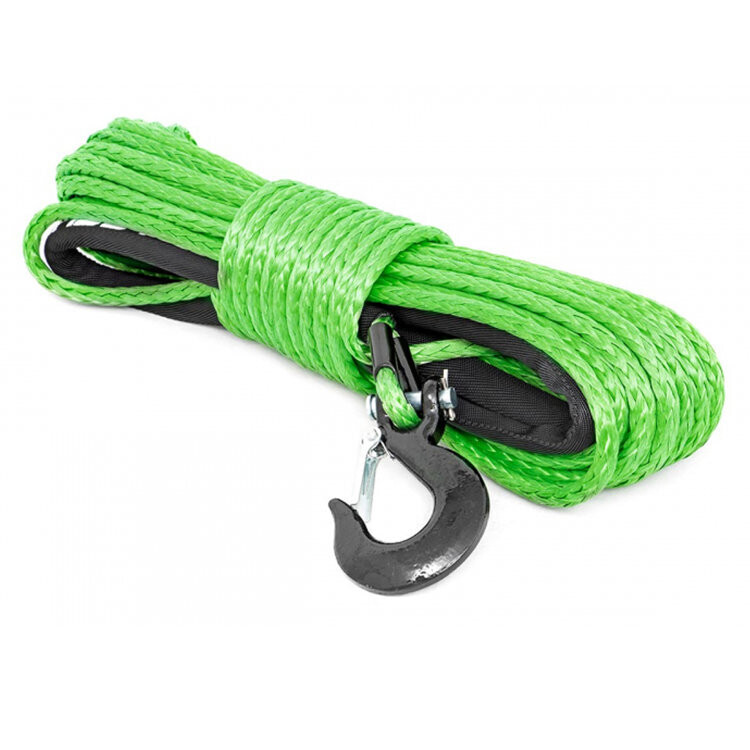 Synthetic winch rope green 16000 lbs Rough Country