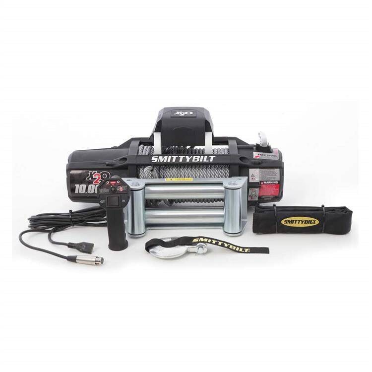 Winch with steel rope and wireless remote 10000 lbs Smittybilt X20 GEN2