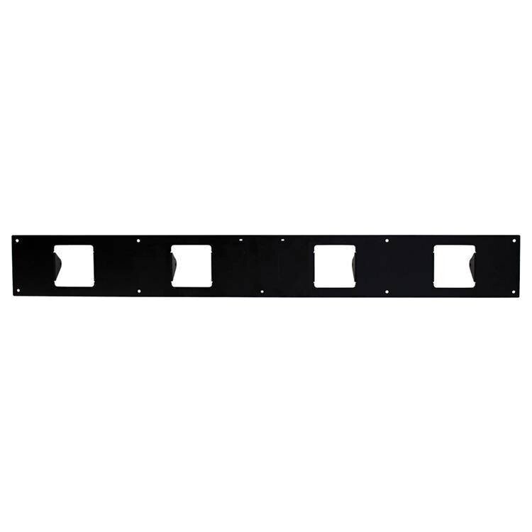 Front plates for four Cube LED 3x3" lights for roof rack Go Rhino SRM100