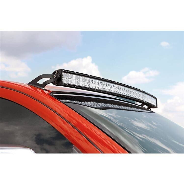 Upper windshield LED curved light bar 50" mounts Rough Country