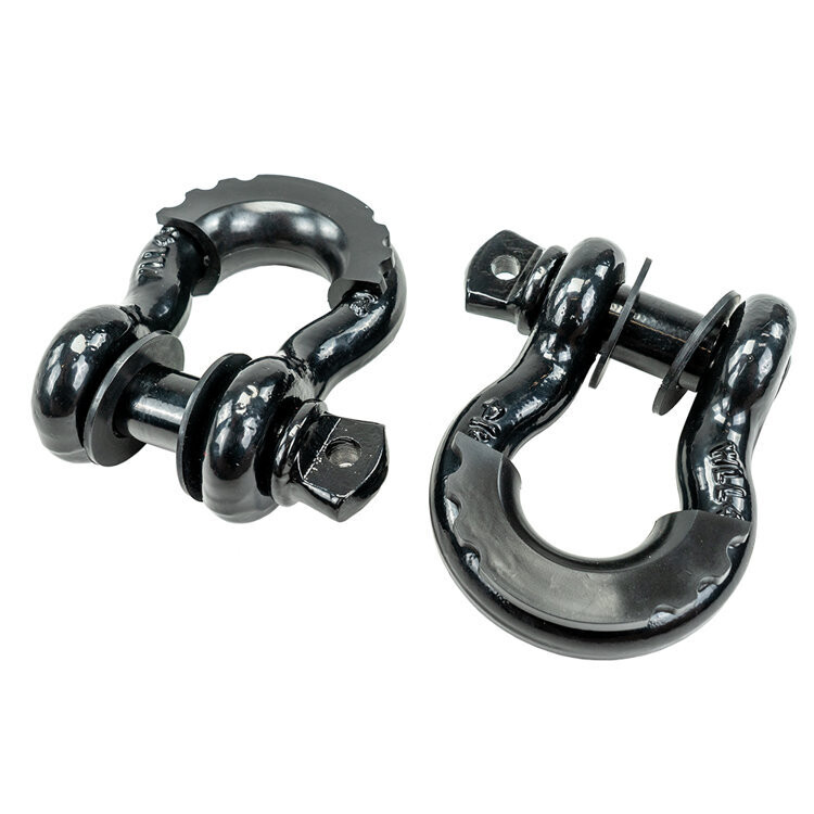 D-ring shackles black OFD 3/4"