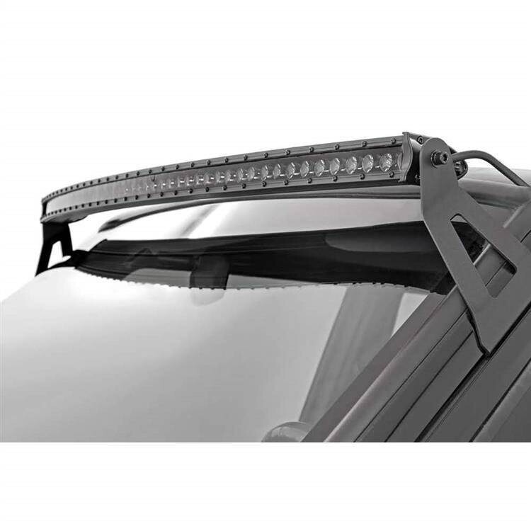 LED light bar 50" curved single row spot Rough Country Black Series