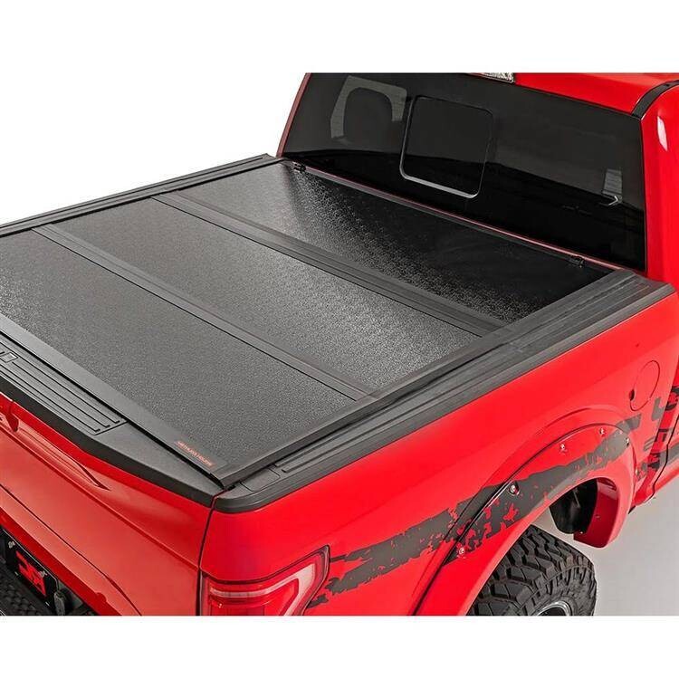 Hard bed cover tri-fold low profile Rough Country Cargo Management System 5' 5"