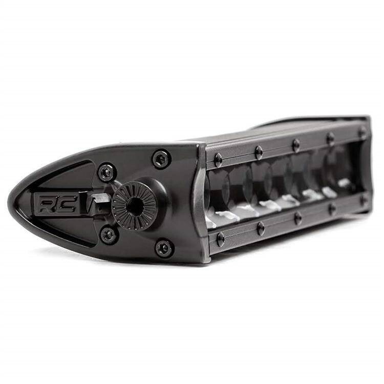 LED light bars 8" single row spot Rough Country Black Series