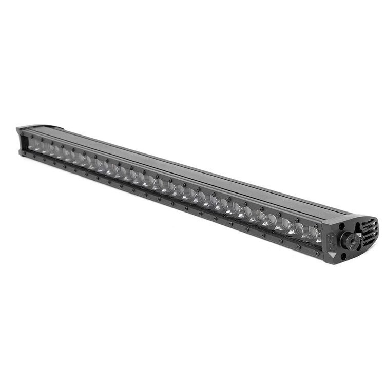 LED light bar 30" single row white DRL spot Rough Country Black Series