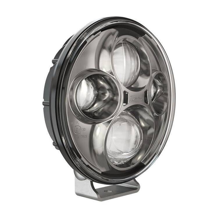 Round LED lights chrome 7" JW Speaker TS4000