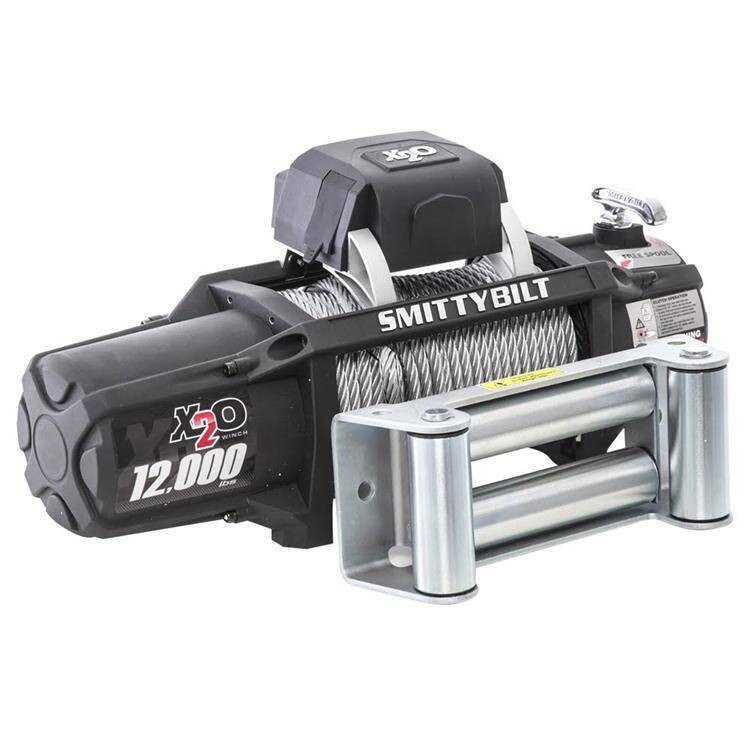 Winch with steel rope and wireless remote 12000 lbs Smittybilt X20 GEN2