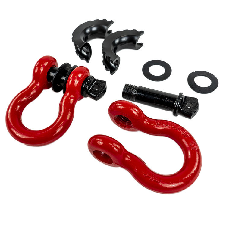 D-ring shackles red OFD 3/4"