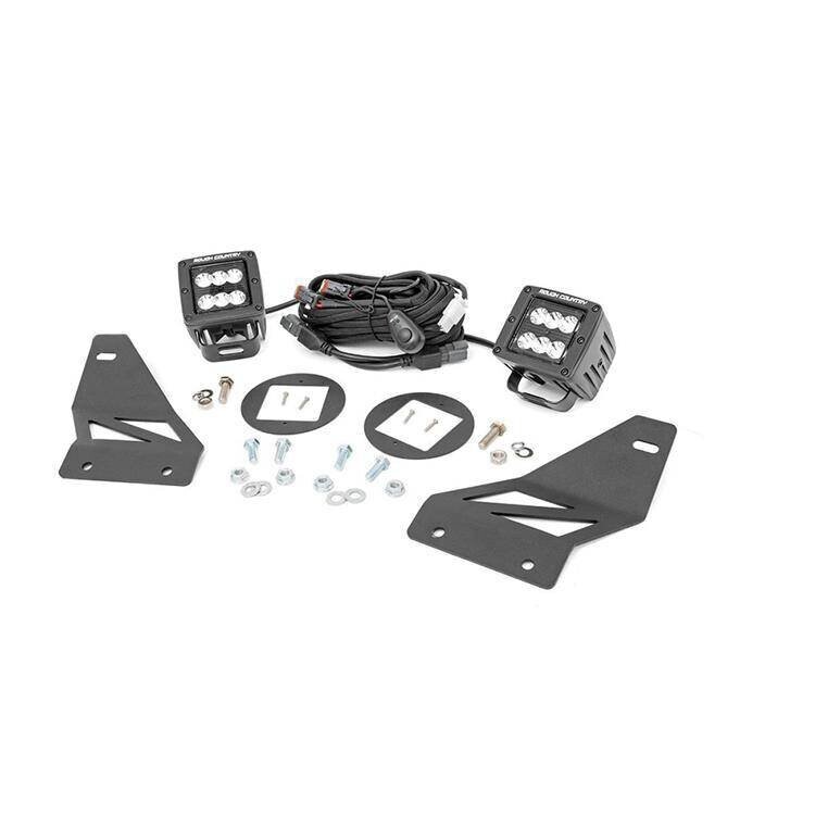 Fog LED light kit 2" Spot Beam Rough Country Black Series
