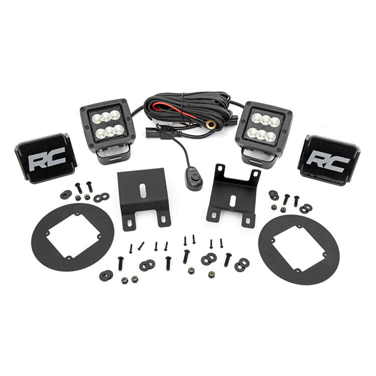 LED fog light kit Cree Spot Beam Rough Country Black Series
