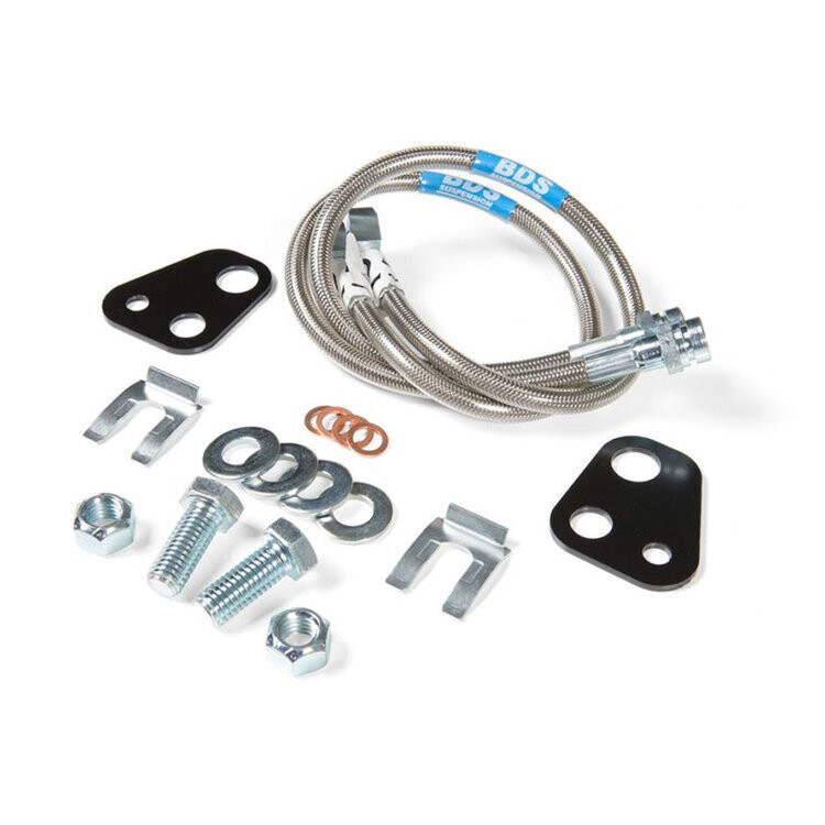 Front stainless steel break lines 22,5" BDS