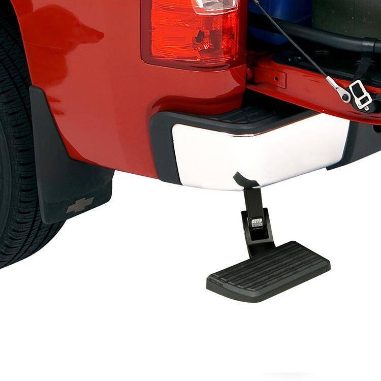 Retractable bumper step (double exhaust) AMP Research