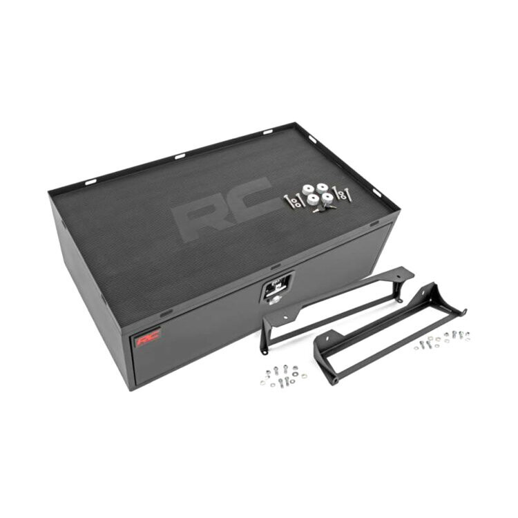 Metal storage box with slide out lockable drawer Rough Country