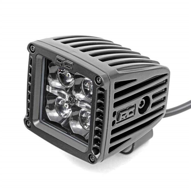 Square Cree LED lights 2" Amber DRL kit Rough Country Black Series