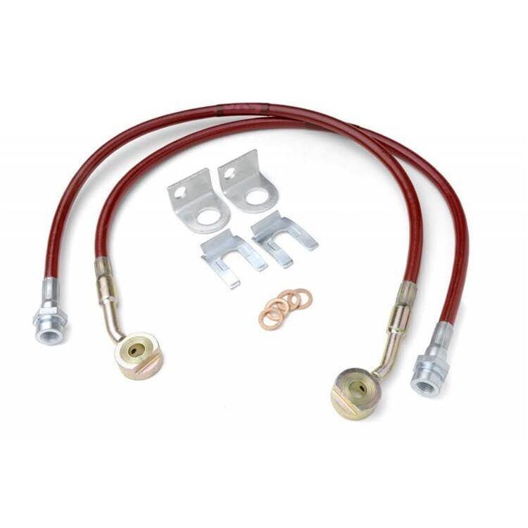 Front extended brake line kit 22" JKS