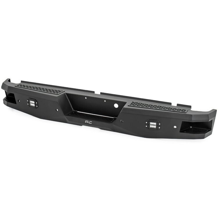 Rear steel bumper with LED lights Rough Country