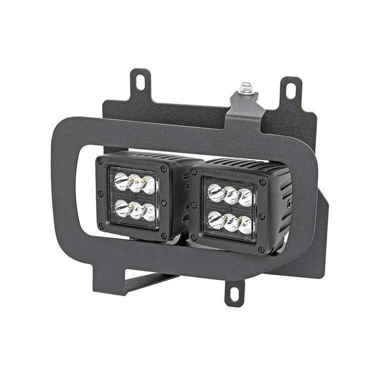 Fog LED light kit Flood Beam Rough Country Black Series