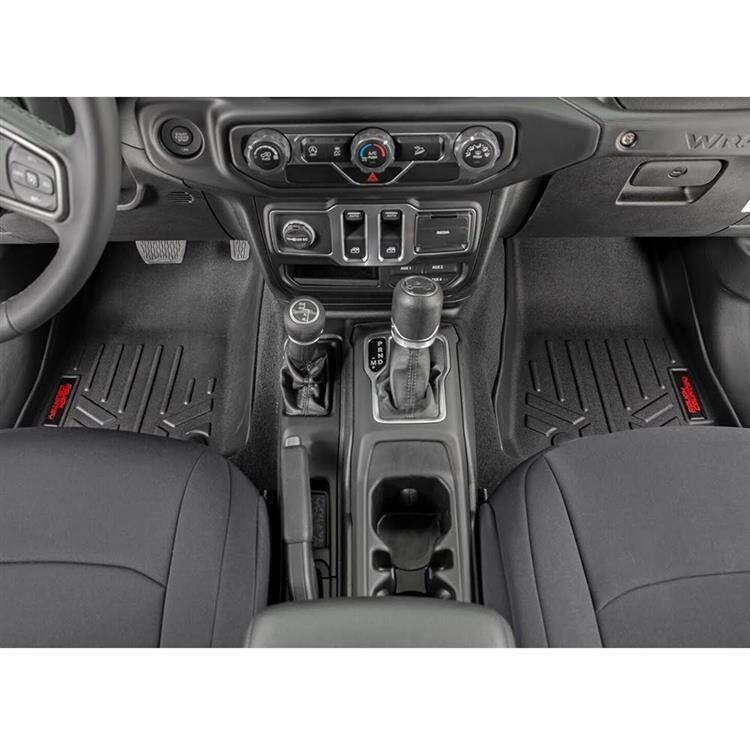 Front and rear floor mats for models with storage toolbox Rough Country