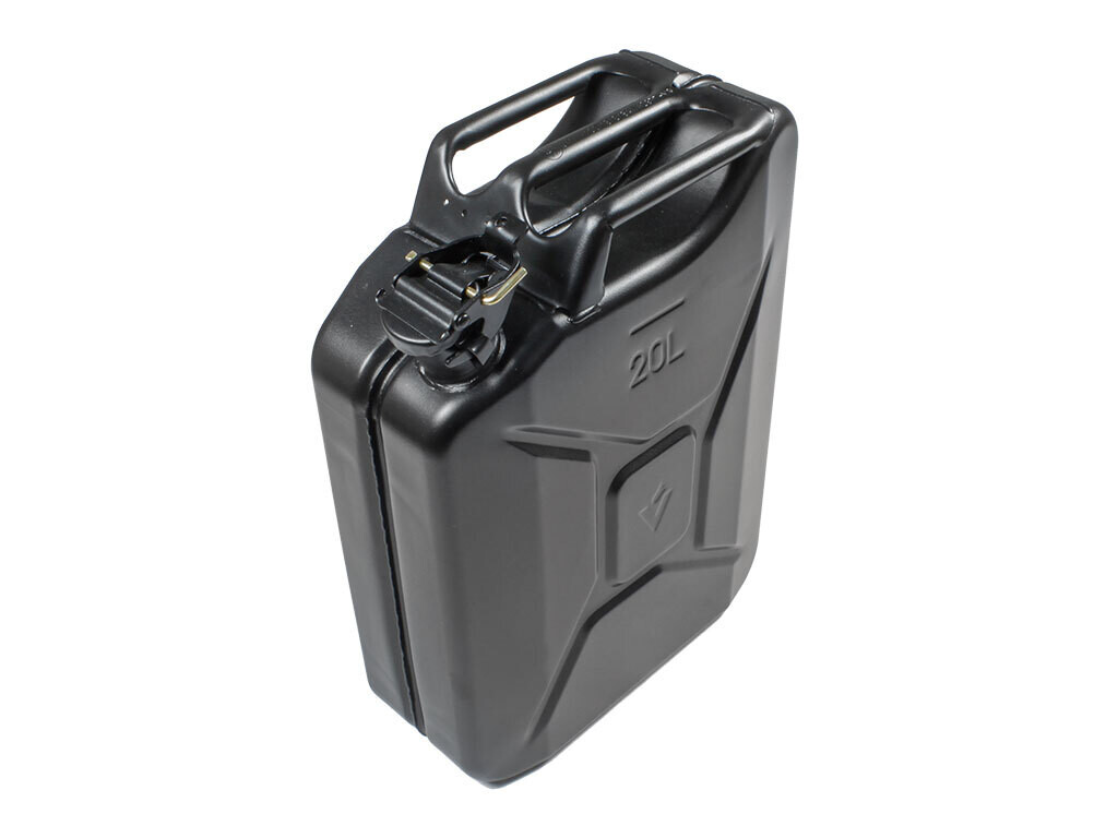 Jerrycan 20l - Afwerking in mat zwart staal