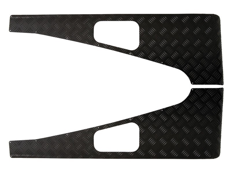 Traanplaat voor het spatbord van de Land Rover Defender 90/110/ Zwart - Front Runner