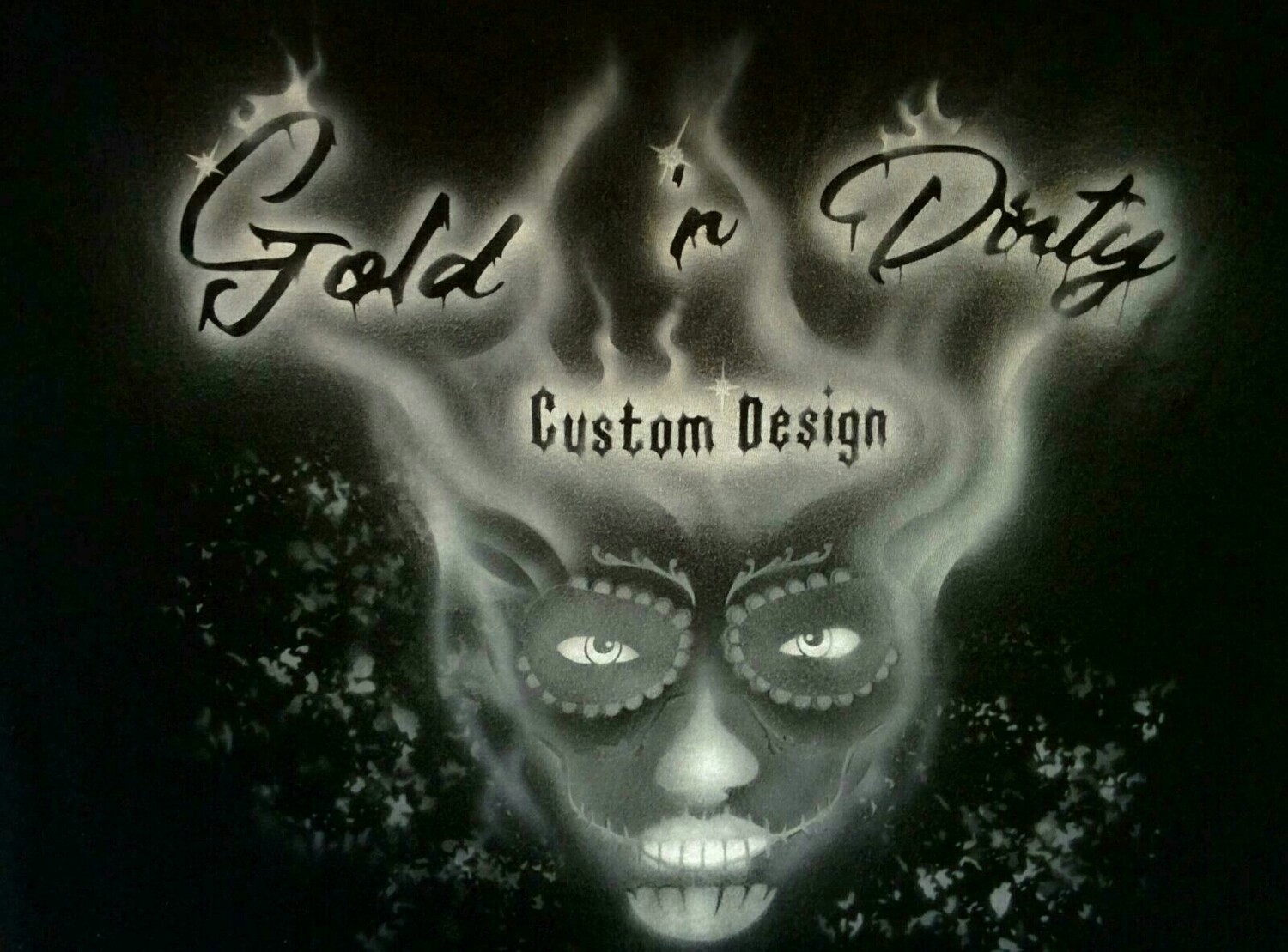 Gold &#39;n Dirty - Custom Design Uni Shirt Größe L
