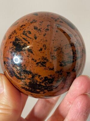 Mahogony obsidian sphere