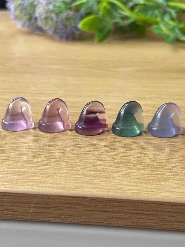 Fluorite Santa hats