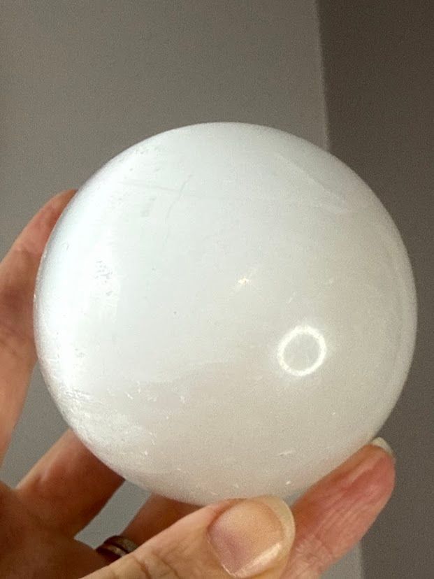 Selenite sphere