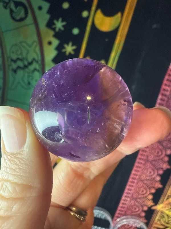 Ametrine sphere