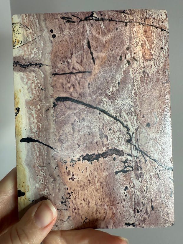 Pink picture jasper slab