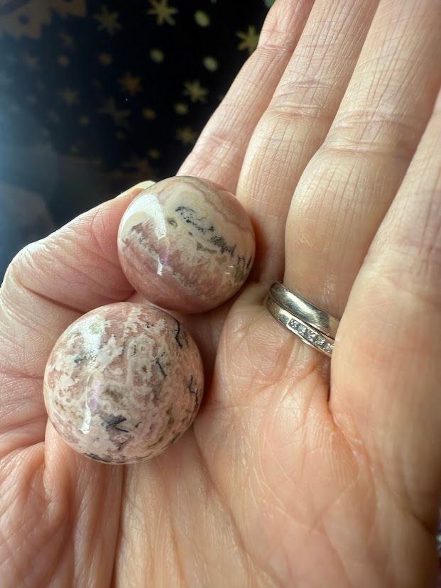 Rhodochrosite spheres