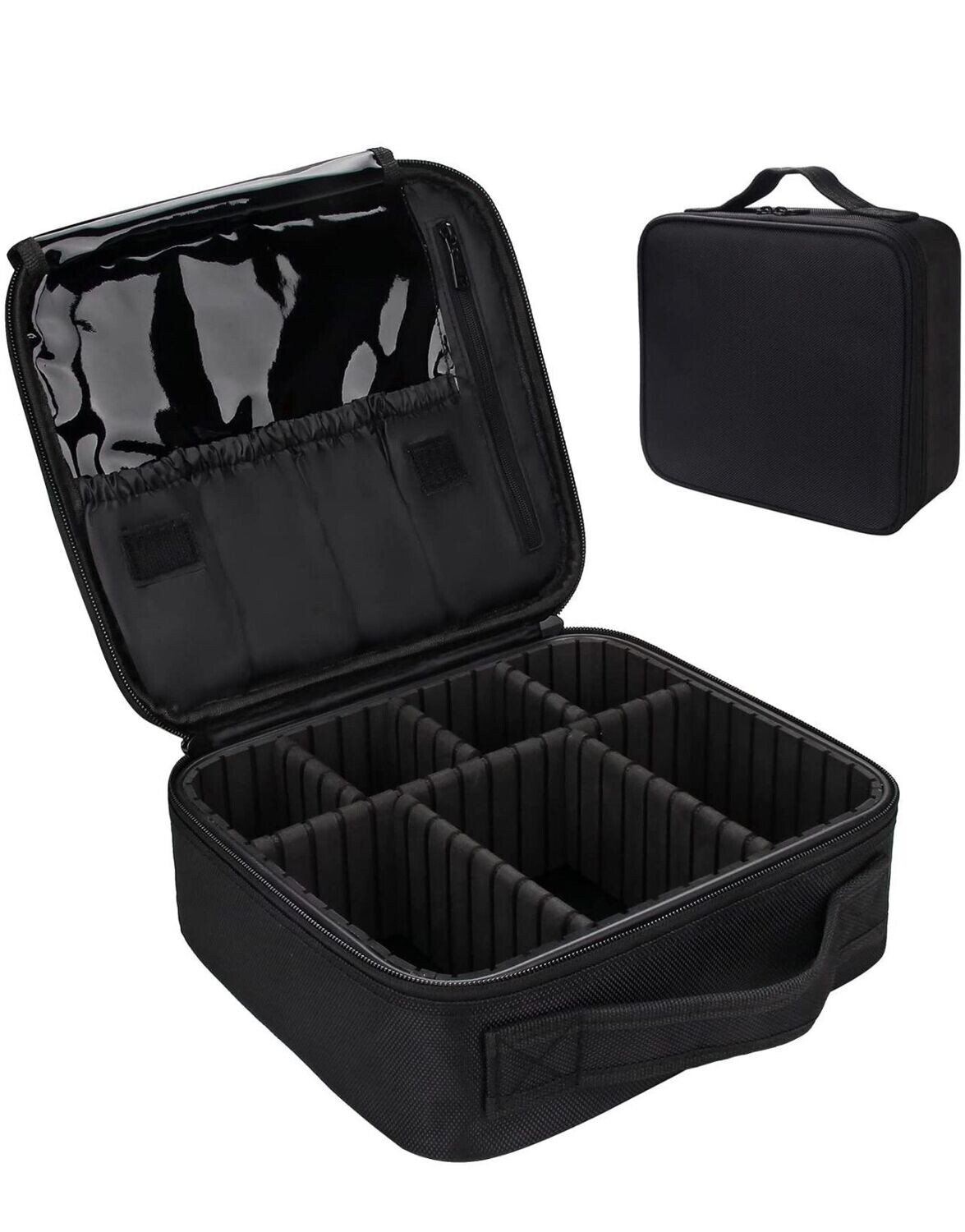 BLACK MAKE UP CASE, SIZE: SMALL