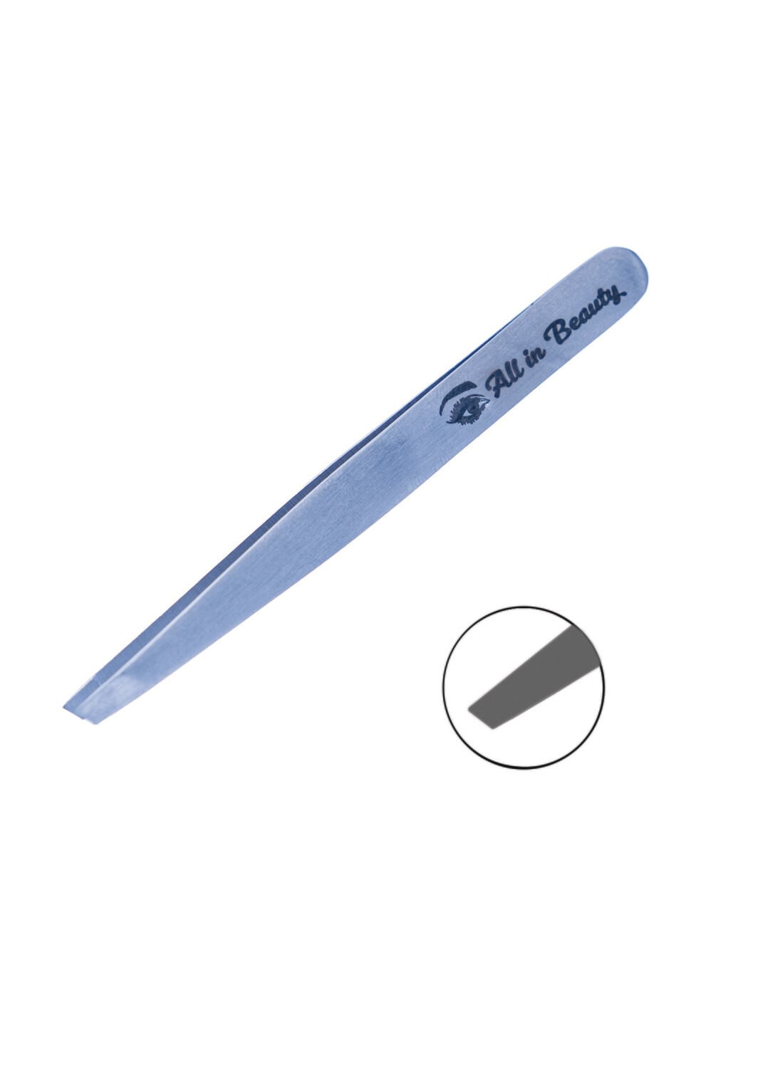 EYEBROWS TWEEZER FLAT, Color: SILVER