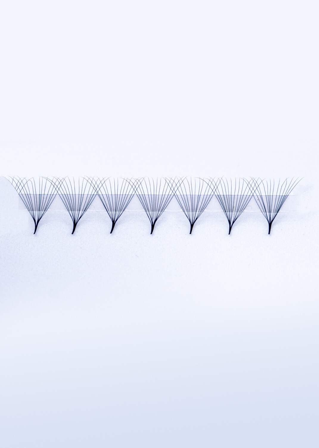 14D DELUXE PROMADE FANS LASHES, Thickness: 0.03, Curl: C, Length: Mixed 9-10-11-12-13-14mm