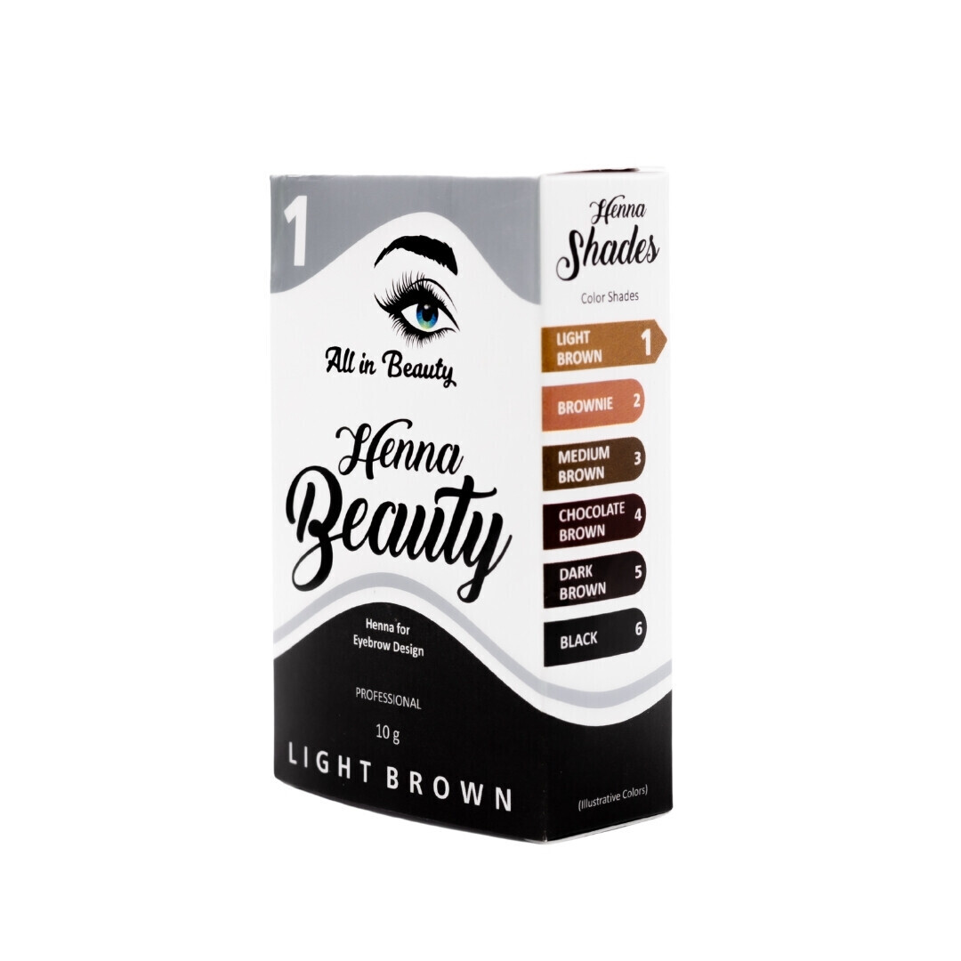 KIT DE HENNA Y ACTIVADOR, COLOR: Light Brown 1