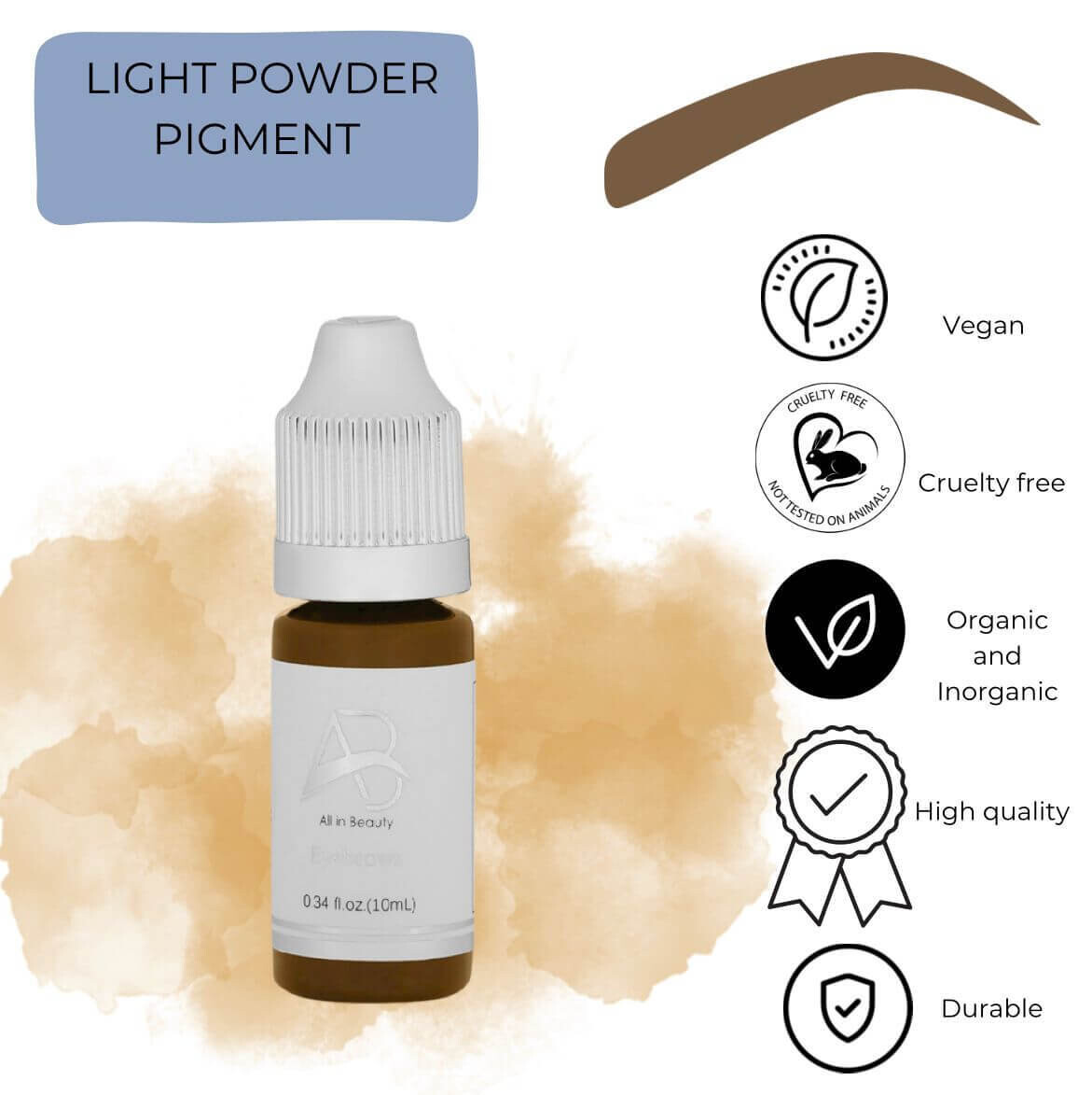 OMBRE BROWS PIGMENTS, Color: LIGHT POWDER