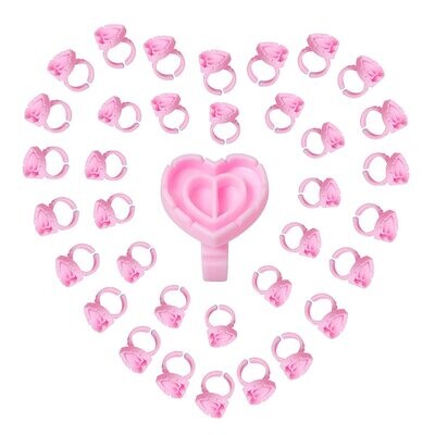 Eyelash Glue Holder Heart Shape (100PCS)