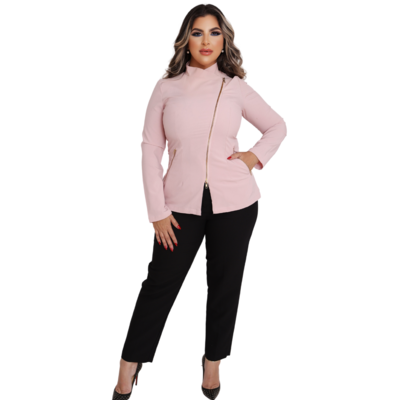 Pink Aesthetician Uniforms (Style 1 Long Sleeve)