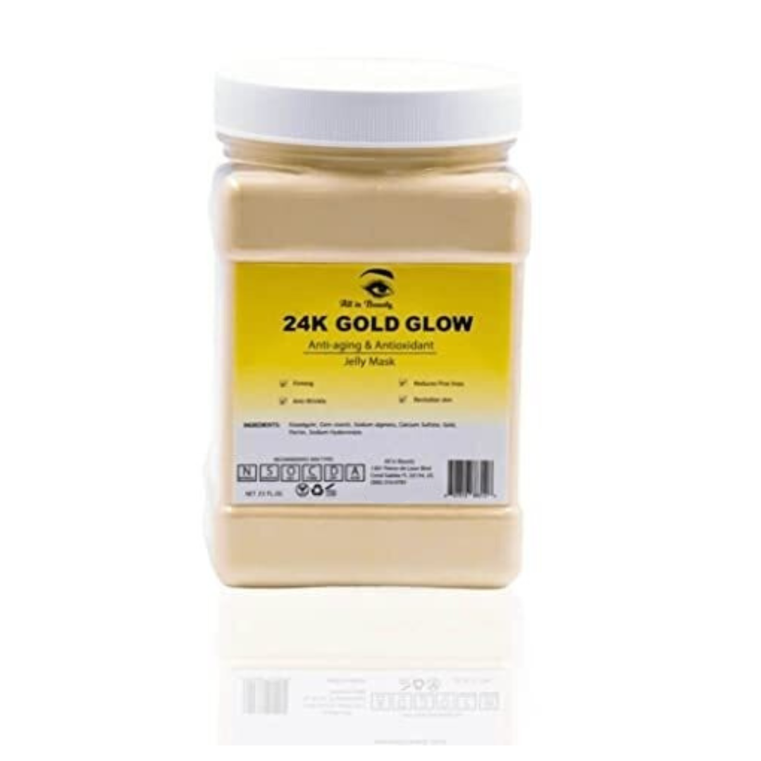 MASCARILLA DE GELATINA 24K BRILLO DORADO