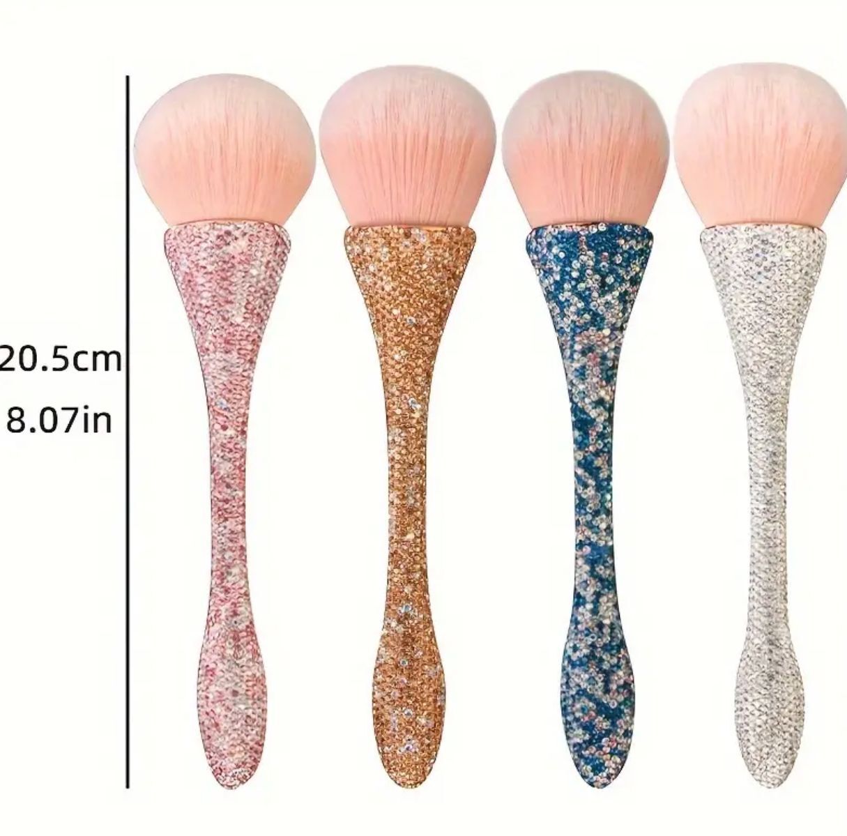 Rhinestone Portable Makeup Brush