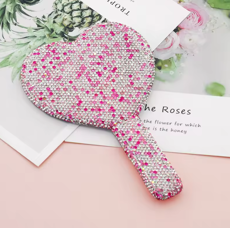 RHINESTONE MIRROR HEART SHAPE