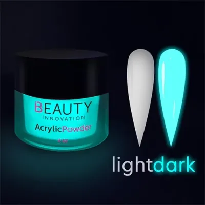 ACRYLIC POWDER - GLOW IN THE DARK AQUAMARINE ACRYLIC POWDER - GLOW IN THE DARK AQUAMARINE