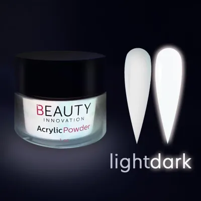 ACRYLIC POWDER - GLOW IN THE DARK WHITE HALO