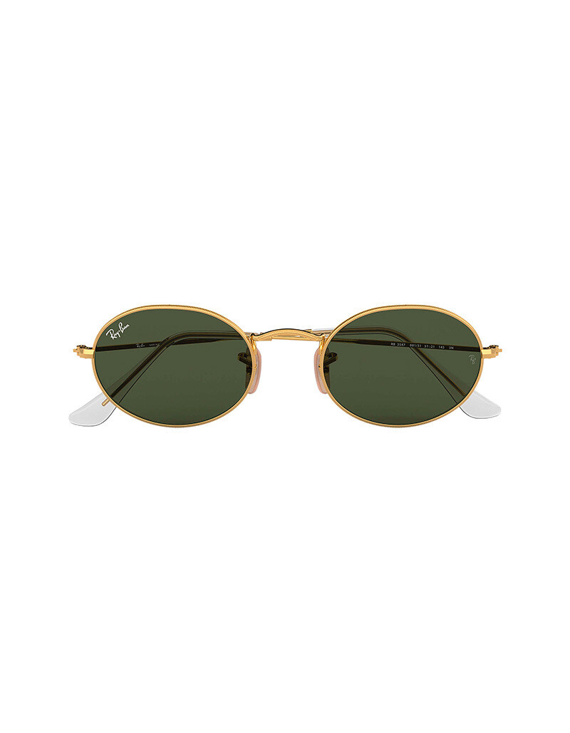 Ray-Ban Oval occhiali da sole RB3547 / 001/31 Colore oro - verde