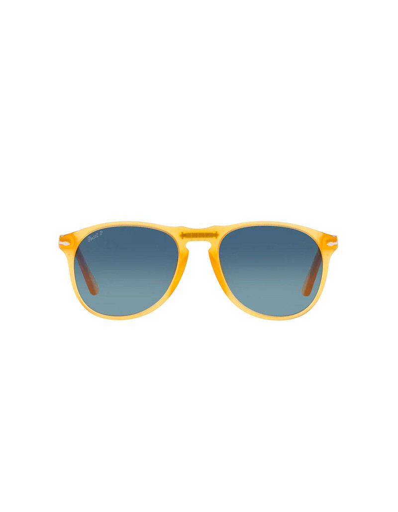Persol occhiali da sole da uomo PO9649S / 204/S3 Colore Miele giallo - blu sfumate