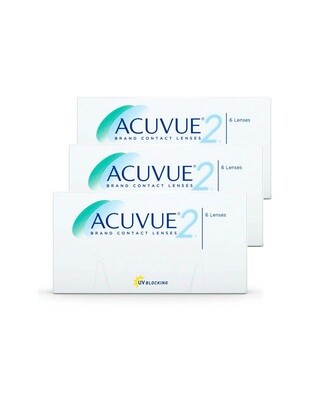 3X | Acuvue 2 - lenti a contatto quindicinale (3 confezioni da 6 lenti)