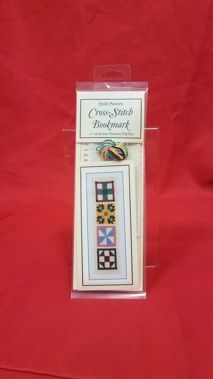 Quilt Pattern Cross-Stitch Bookmark