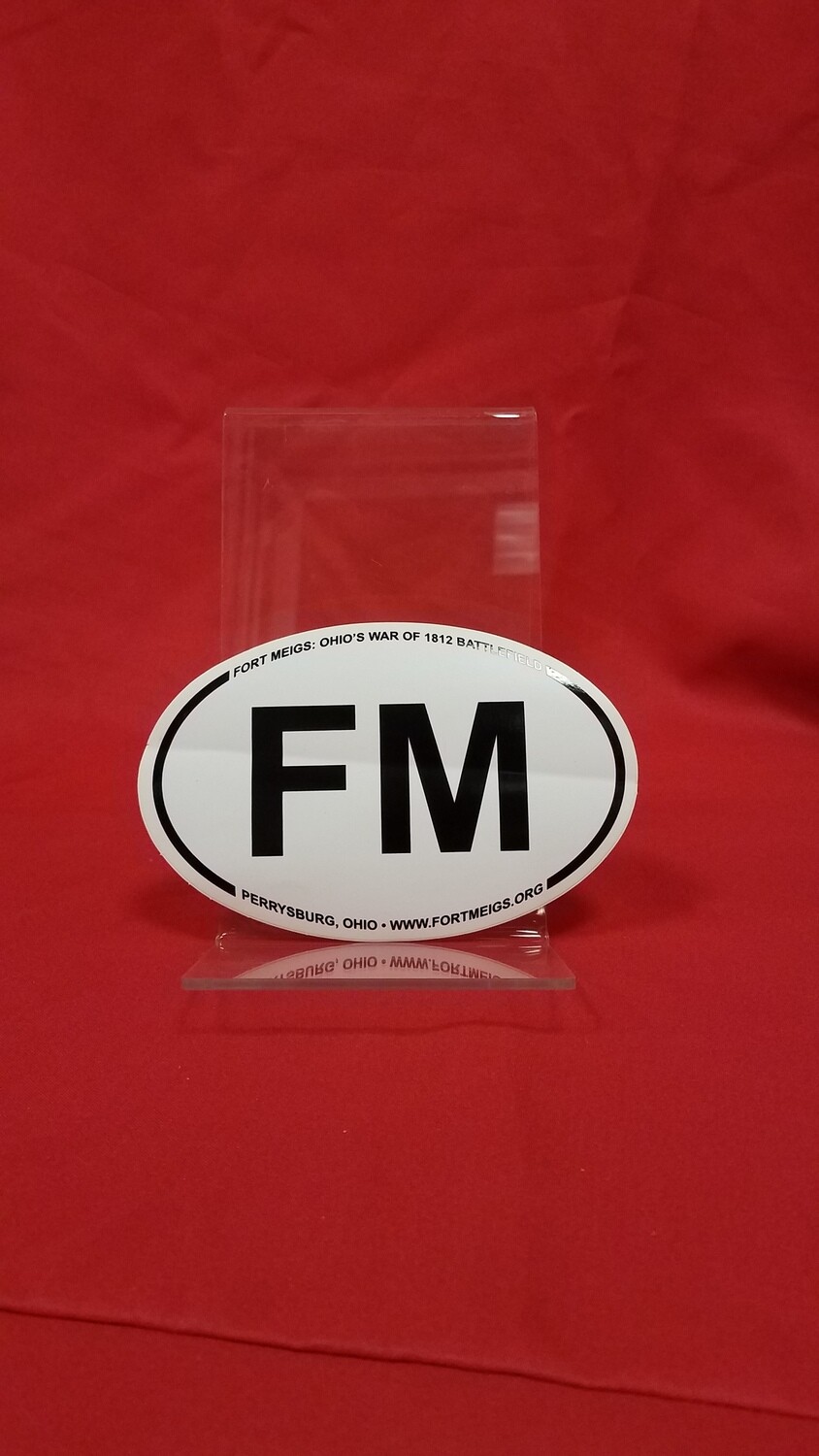 Fort Meigs Oval Bumper Sticker