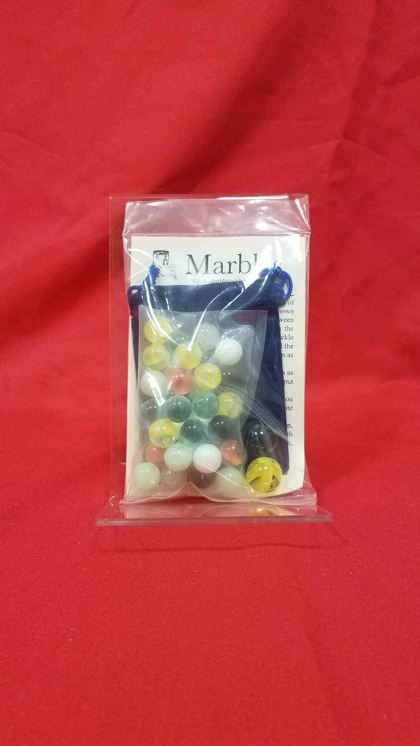 Marbles in Cloth Bag