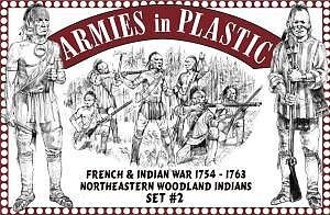 Armies in Plastic French and Indian War: Woodland Indians 2 5548